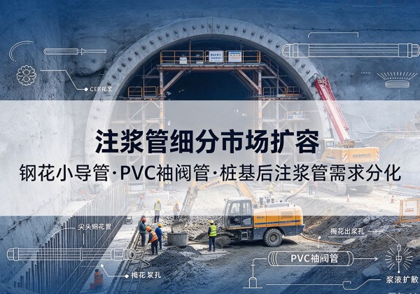 息县注浆管细分市场扩容，隧道钢花小导管、PVC 袖阀管、桩基后注浆管需求分化